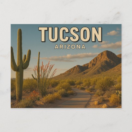 Briefkaart van Tucson Arizona (Voorkant)