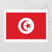 Briefkaart van Tunesische vlag (Voorkant)