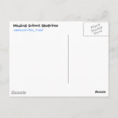 Briefkaart van urinezuur (Achterkant)