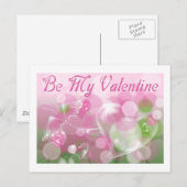 Briefkaart van Valentijn van glashart en vlindervl (Voorkant / Achterkant)