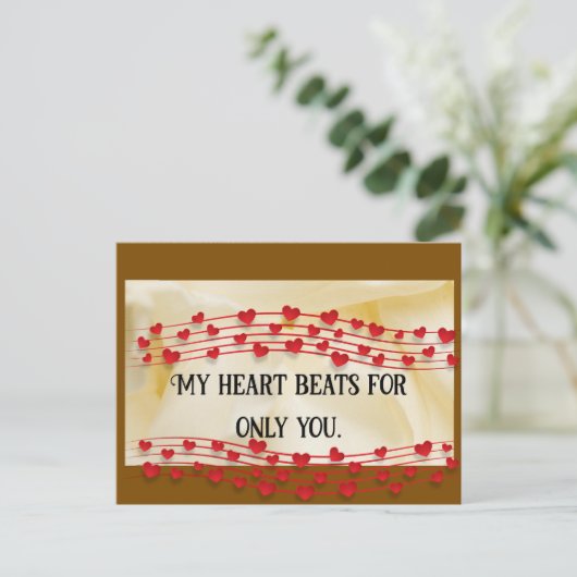 Briefkaart van valentijns (Staand voorkant)