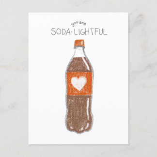 Briefkaart van valentijns | U bent SODA-LIGHTFUL