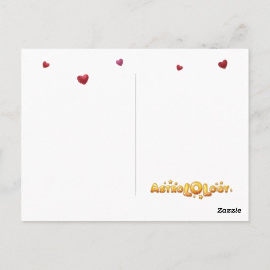 Briefkaart van valentijnse Aries (Achterkant)