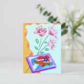 Briefkaart van Valentijnse liefhebbers (Staand voorkant)