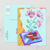 Briefkaart van Valentijnse liefhebbers (Voorkant / Achterkant)