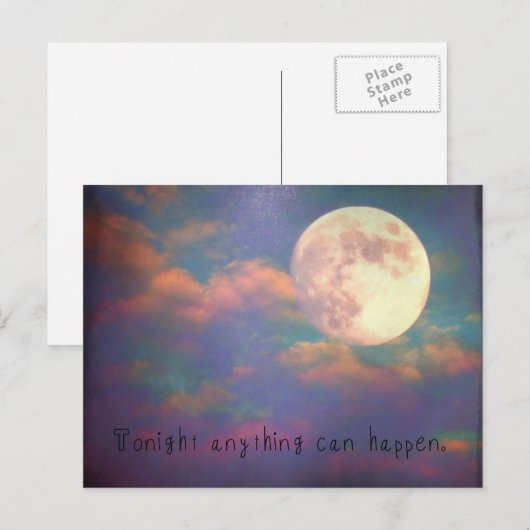 Briefkaart van vanavond (Voorkant / Achterkant)