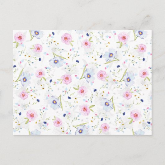 briefkaart van veerbloemen (Voorkant)