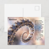 Briefkaart van veerkracht (Voorkant / Achterkant)