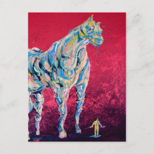 Briefkaart van Veiny Horse