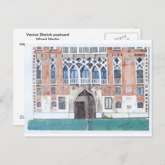 Briefkaart van Venetië (Voorkant / Achterkant)