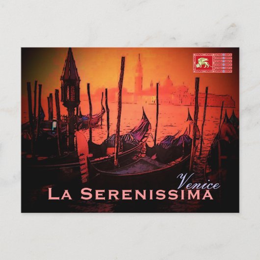 Briefkaart van Venetië (Voorkant)