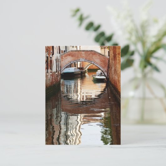 Briefkaart van Venetië Bridge (Staand voorkant)