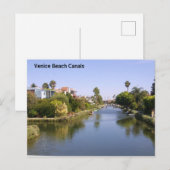 Briefkaart van Venice Beach Canals (Voorkant / Achterkant)