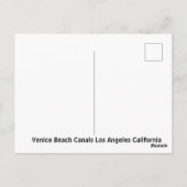 Briefkaart van Venice Beach Canals (Achterkant)