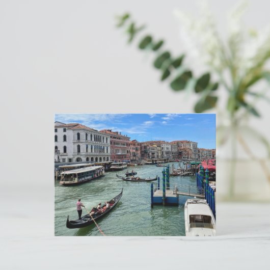 Briefkaart van Venice Grand Canal (Staand voorkant)