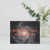 Briefkaart van verleidelijke verslaving (Staand voorkant)