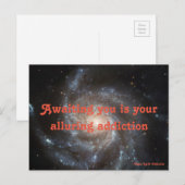 Briefkaart van verleidelijke verslaving (Voorkant / Achterkant)