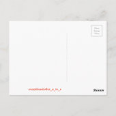 Briefkaart van verleidelijke verslaving (Achterkant)