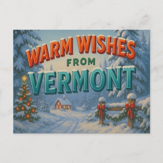 BRIEFKAART VAN VERMONT (Voorkant)