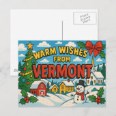 BRIEFKAART VAN VERMONT (Voorkant / Achterkant)