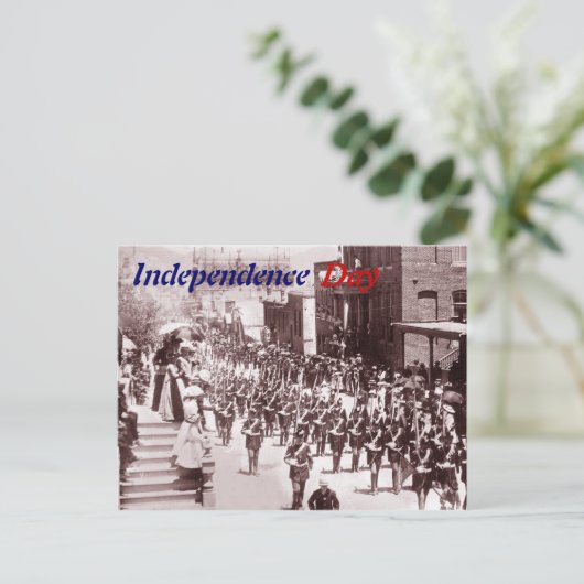 Briefkaart van Virginia City op 4 juli (Staand voorkant)