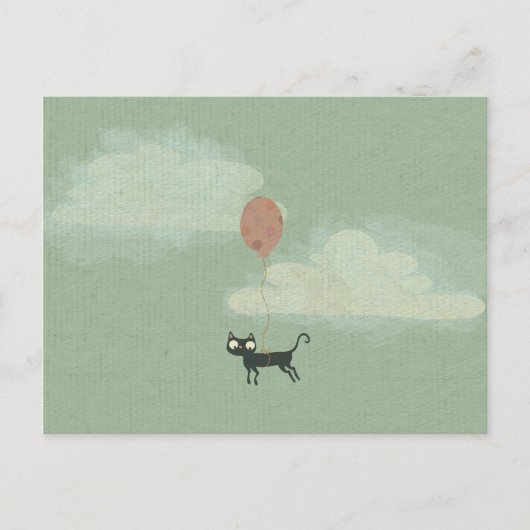 Briefkaart van vliegende katten (Voorkant)