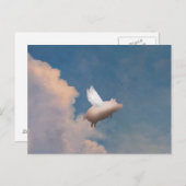 briefkaart van vliegende varkens (Voorkant / Achterkant)