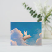 briefkaart van vliegende varkens (Staand voorkant)