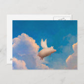 briefkaart van vliegende varkens (Voorkant / Achterkant)