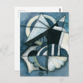 Briefkaart van vliegende vissen (Voorkant / Achterkant)