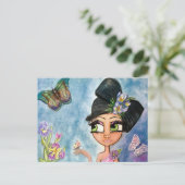 Briefkaart van vlinder (Staand voorkant)