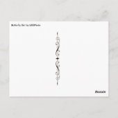 Briefkaart van vlinder (Achterkant)