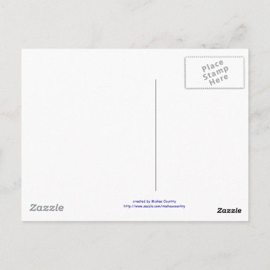 Briefkaart van vlinder (Achterkant)