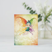 Briefkaart van vlinder (Staand voorkant)