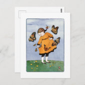 Briefkaart van vlinder (Voorkant / Achterkant)