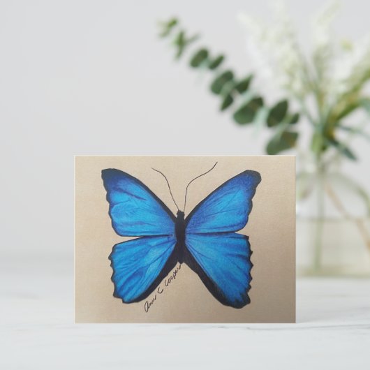 Briefkaart van vlinder (Staand voorkant)