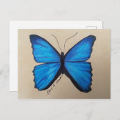 Briefkaart van vlinder (Voorkant / Achterkant)