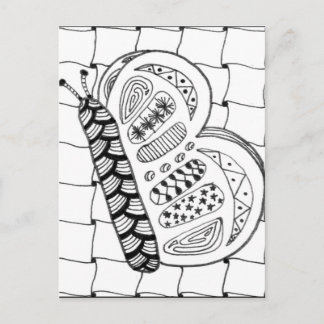 Briefkaart van vlinder