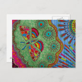 Briefkaart van vlinder (Voorkant / Achterkant)