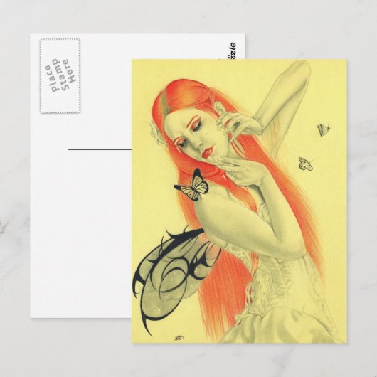 Briefkaart van vlindergeheimen (Voorkant / Achterkant)