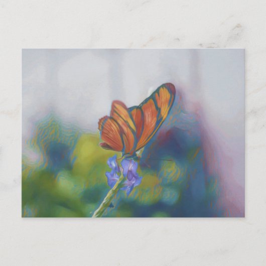 Briefkaart van vlindervleugels (Voorkant)