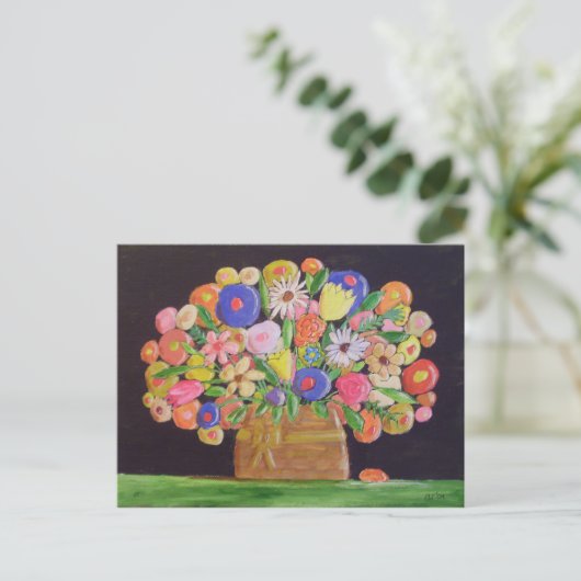 Briefkaart van vloermand (Staand voorkant)