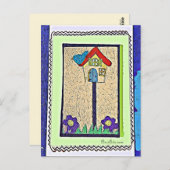 Briefkaart van vogelpest, vogelpest en Vloeibare c (Voorkant / Achterkant)