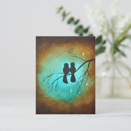 Briefkaart van vogels (Staand voorkant)