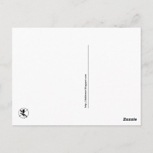 Briefkaart van vogels (Achterkant)