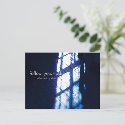 Briefkaart van Volg Uw Vraag (Staand voorkant)