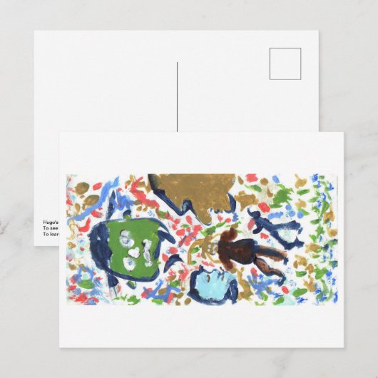 Briefkaart van vreemde mensen (Voorkant / Achterkant)