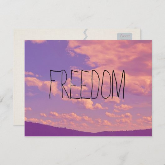 Briefkaart van vrijheid (Voorkant / Achterkant)