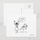 briefkaart van vroedvrouw (Voorkant / Achterkant)