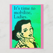 briefkaart van vrouwen in  stijl (Voorkant)